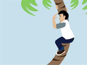 The Child's father stuck on a tree.jpg